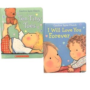 Bundle Two Padded Cover Board Books, Ten Tiny Toes and I Will Love You Forever